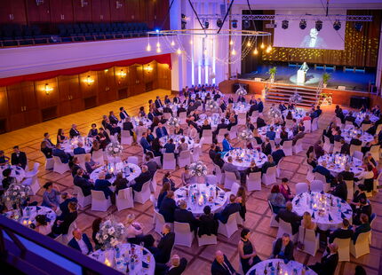 Hall of the cCe Kulturhaus Leuna at the 8th Business Ball of InfraLeuna GmbH